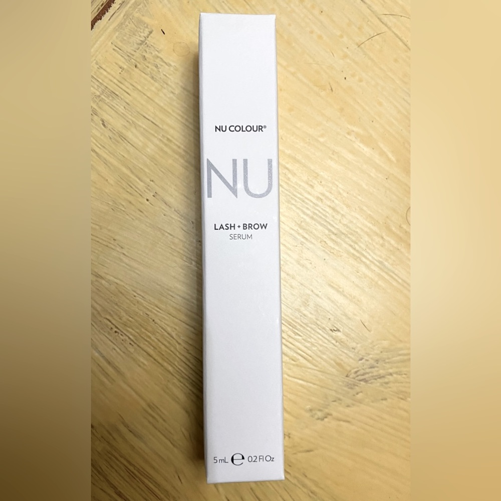 NuSkin Eyelash + Brow Serum. Just released June 22, 2023